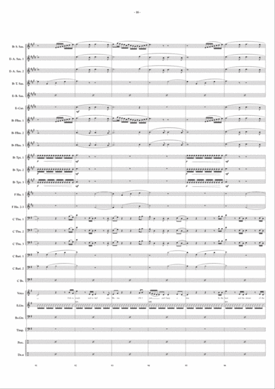 A Tribute To Genesis Fanfare Band scores gallery preview page 12