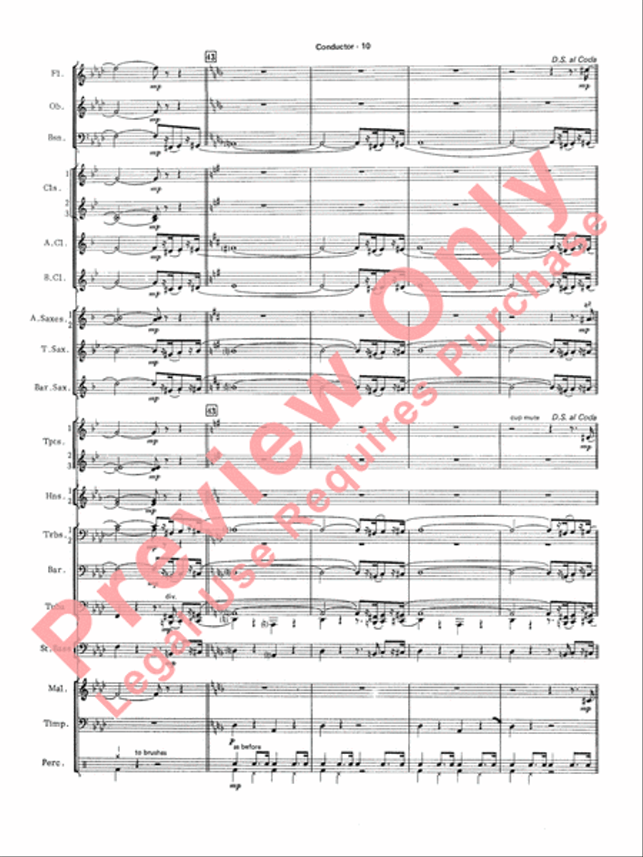 The Pink Panther Concert Band scores gallery preview page 13