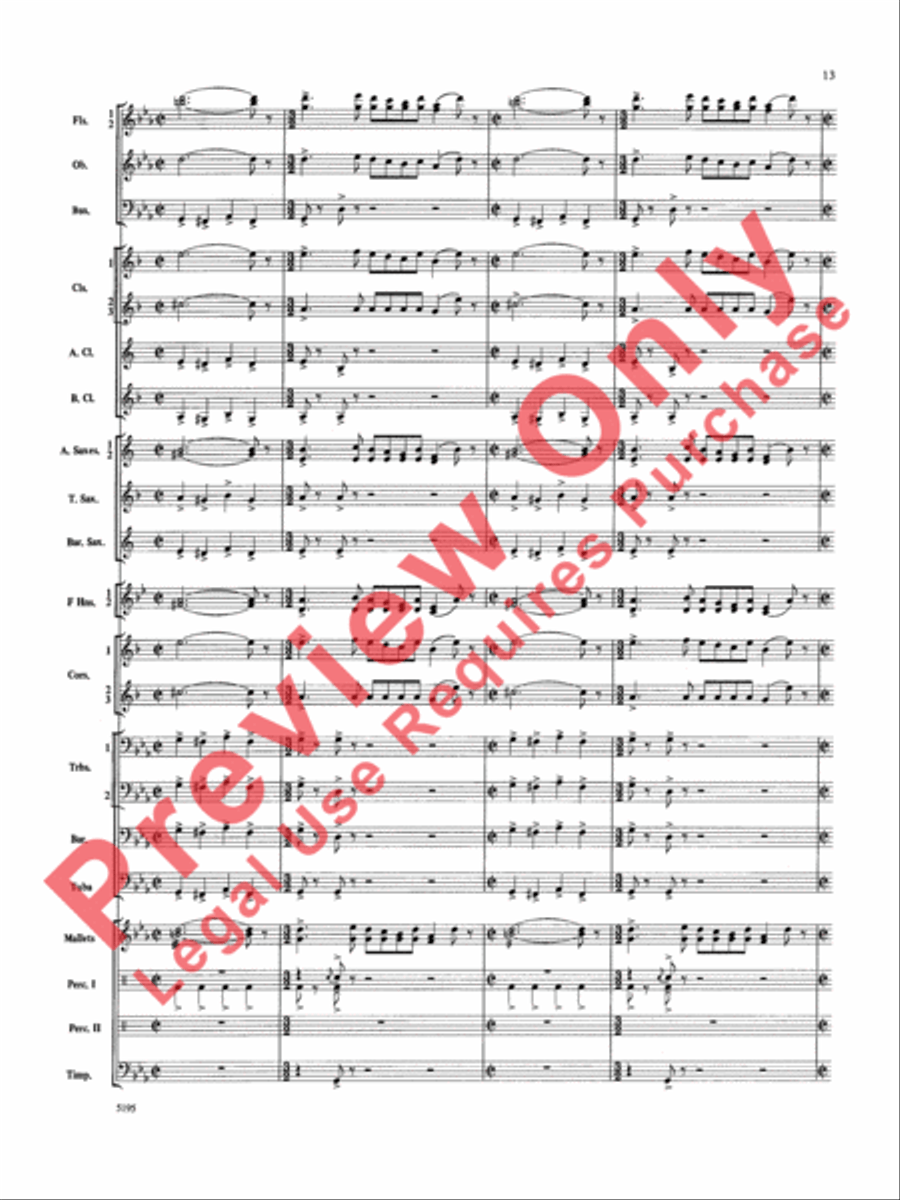 Night on Bald Mountain Concert Band scores gallery preview page 14