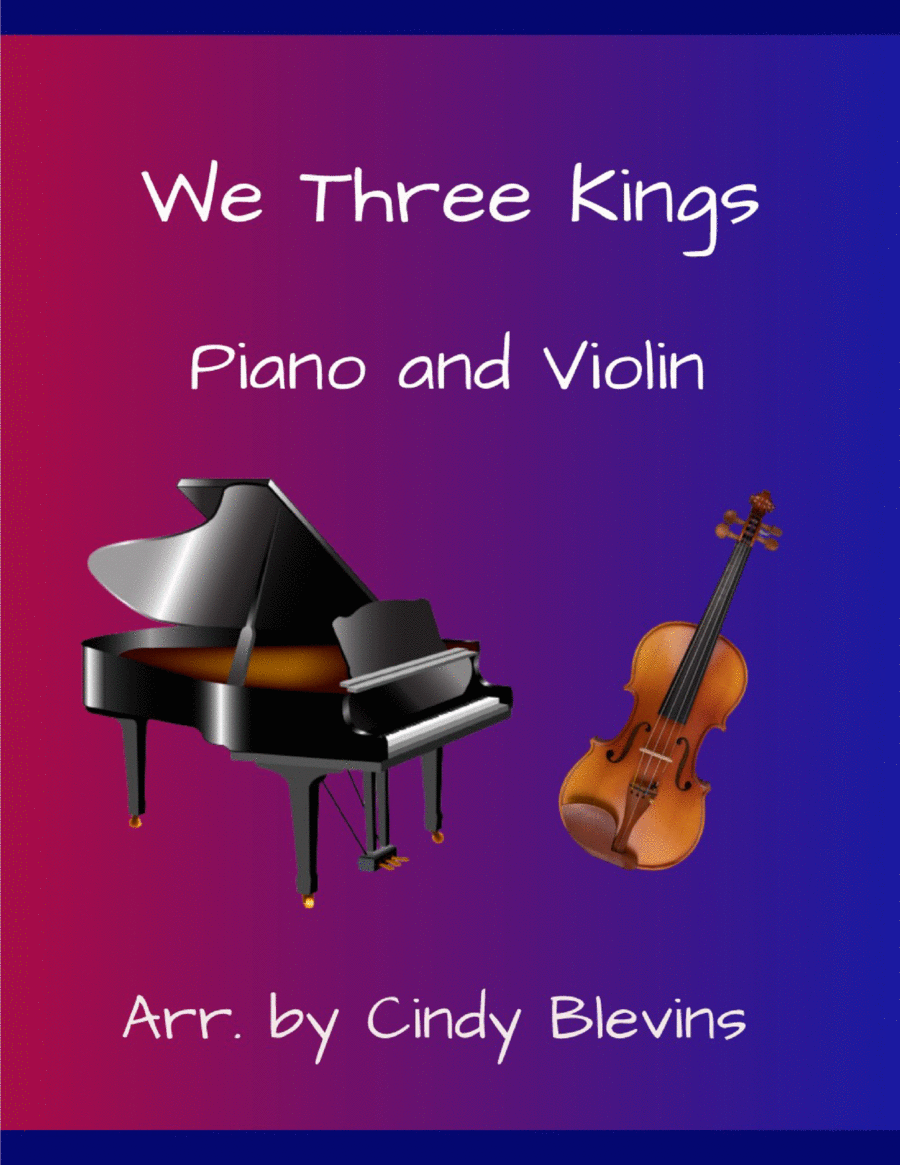 We Three Kings, for Piano and Violin Violin Solo scores gallery preview page 1