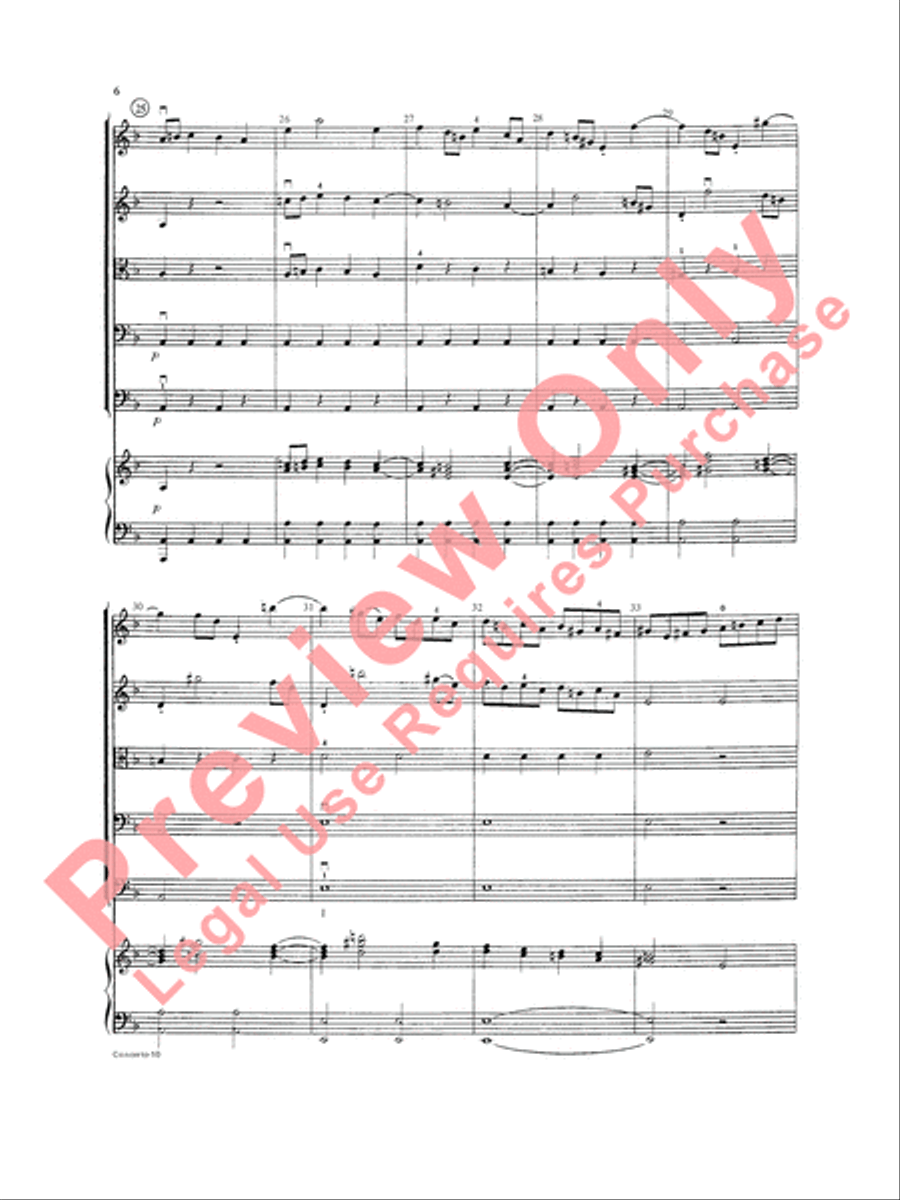 Concerto in D minor String Orchestra scores gallery preview page 7