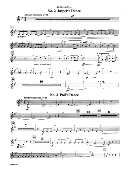 Pineapple Poll (Suite from the Ballet): 4th F Horn