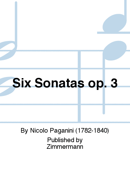 Six Sonatas Op. 3