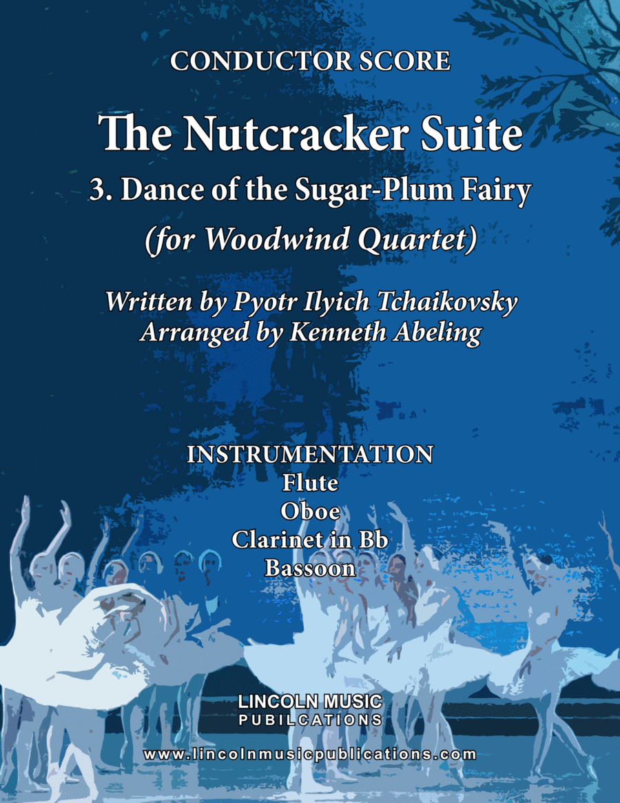The Nutcracker Suite - 3. Dance of the Sugar-Plum Fairy (for Woodwind Quartet) Woodwind Quartet scores gallery preview page 1