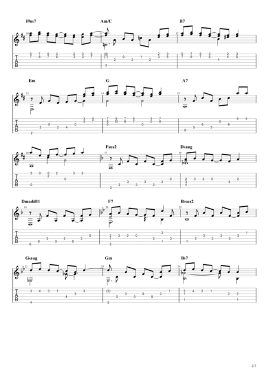 Life On Mars Life On Mars Electric Guitar scores gallery preview page 2