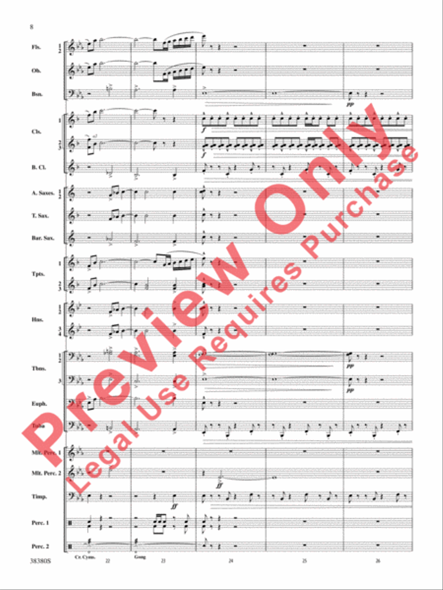 And In the End It Was Earth Concert Band scores gallery preview page 9