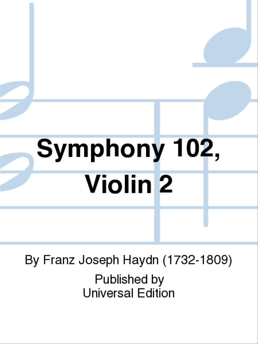 Symphony 102, Violin 2 Orchestra scores gallery preview page 1