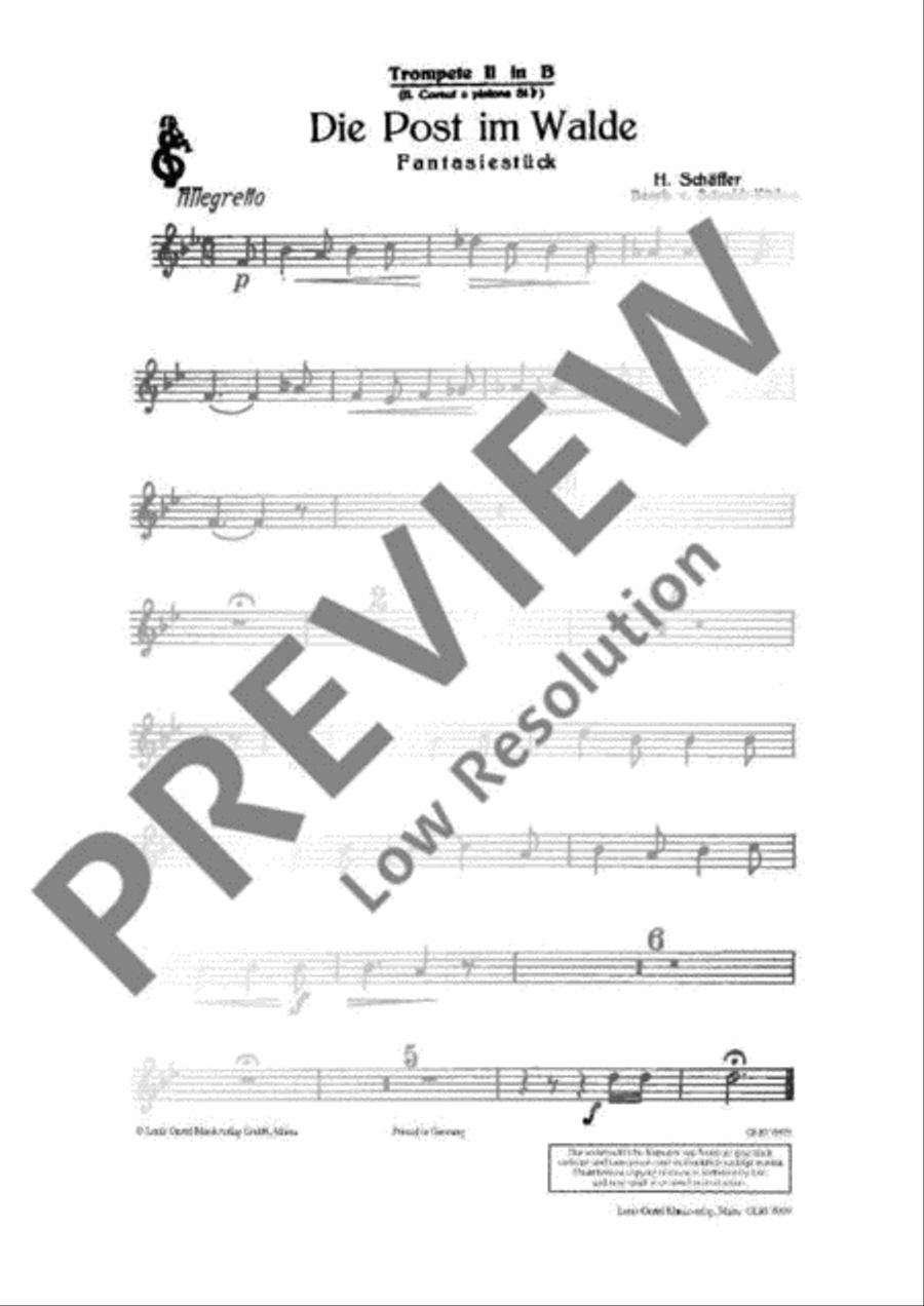 Die Post im Walde Die Post im Walde Concert Band scores gallery preview page 21