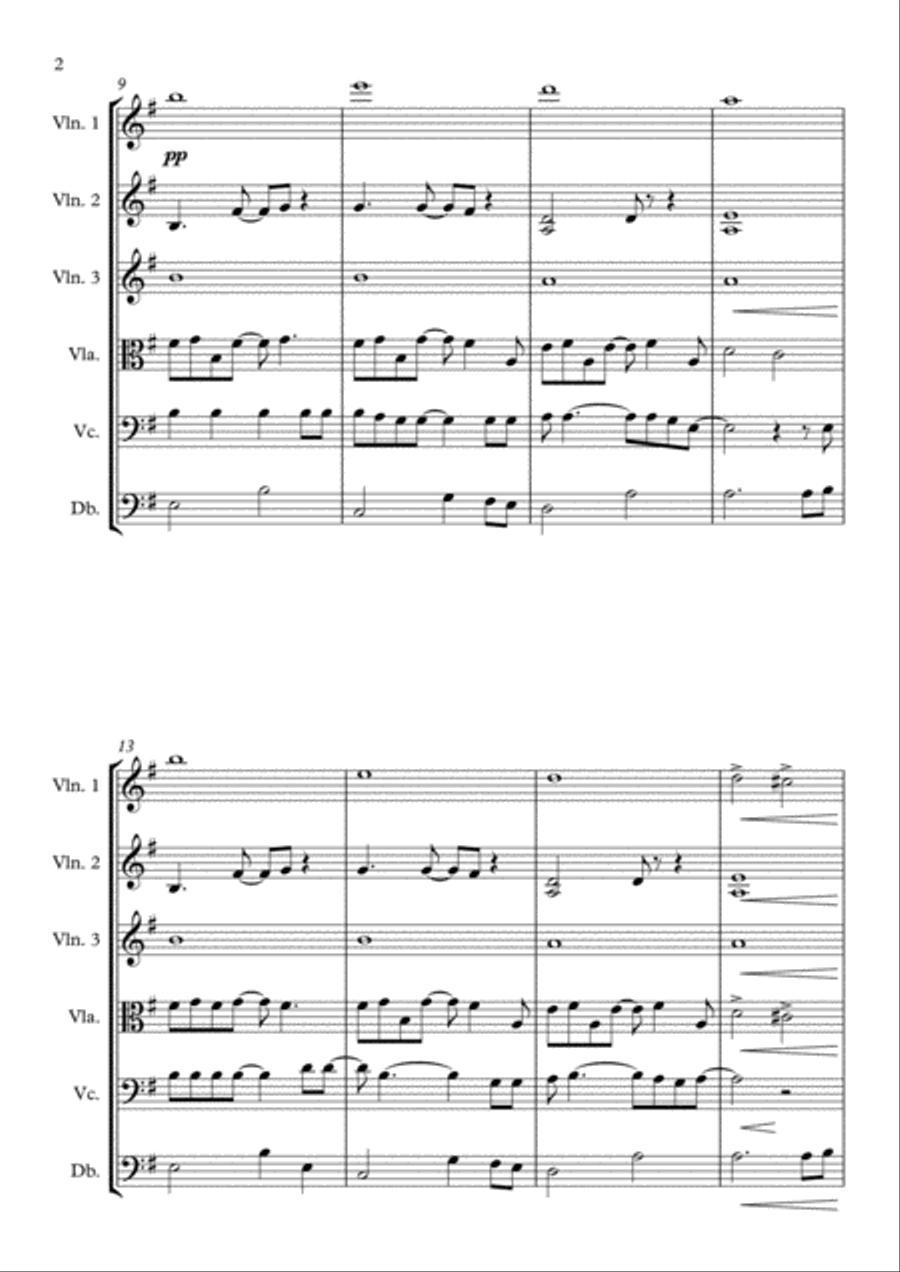 Let It Go (from Frozen) String Orchestra scores gallery preview page 2