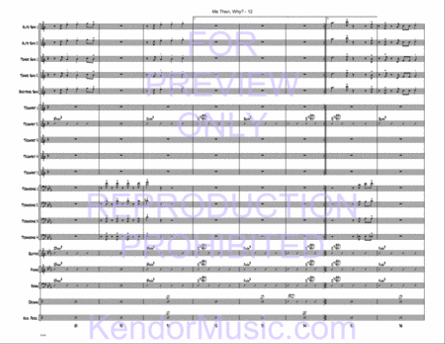 Me Then, Why? Jazz Ensemble scores gallery preview page 13