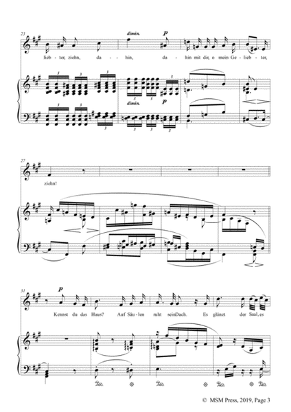 Schumann-Mignon(Kennst du das Land),Op.98a No.1,in f sharp minor,for Vioce&Pno