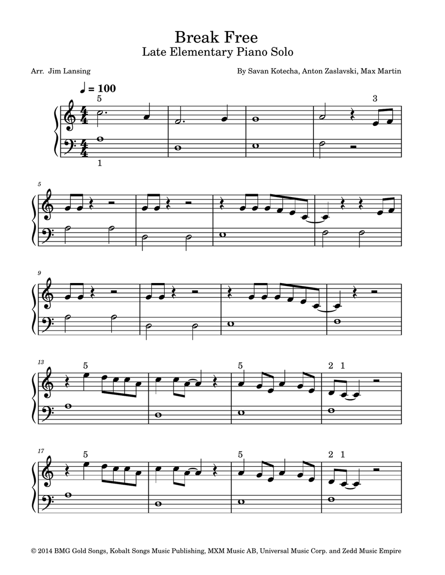 Break Free Piano Method scores gallery preview page 2