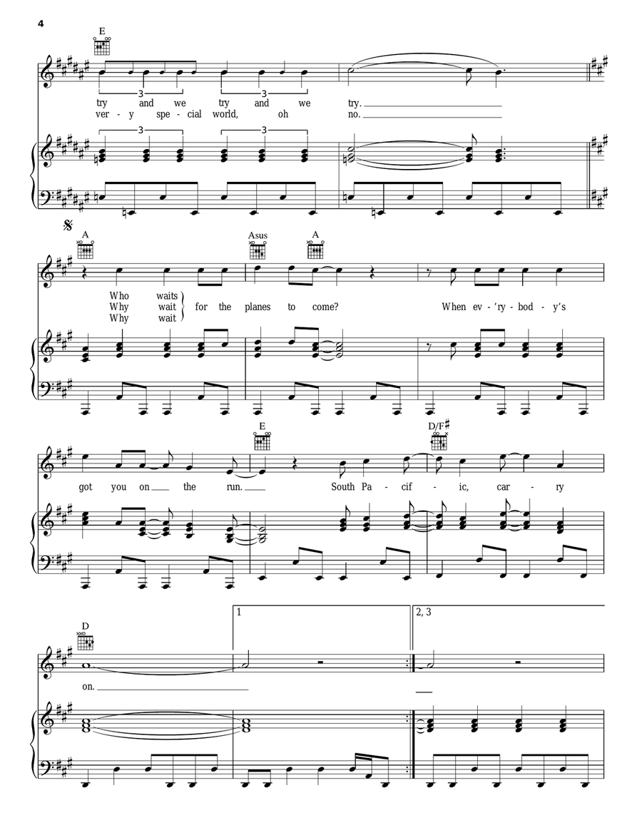 Hercules Piano, Vocal, Guitar scores gallery preview page 4