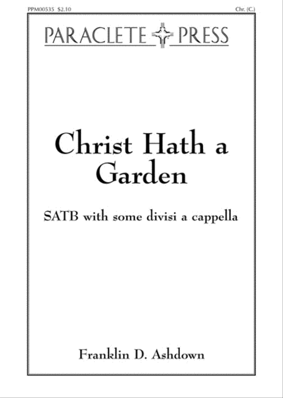 Christ Hath a Garden Divisi scores gallery preview page 1