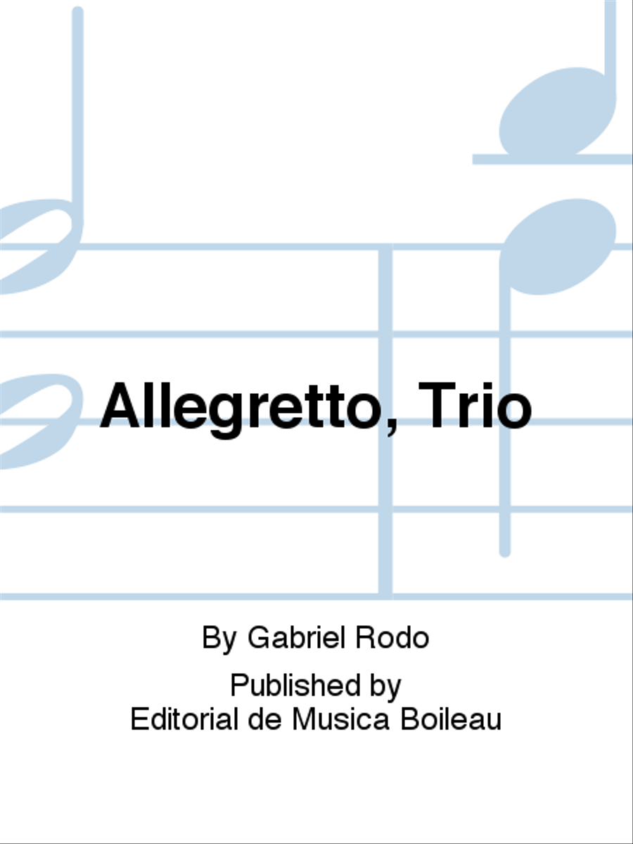 Allegretto, Trio Piano Trio scores gallery preview page 1