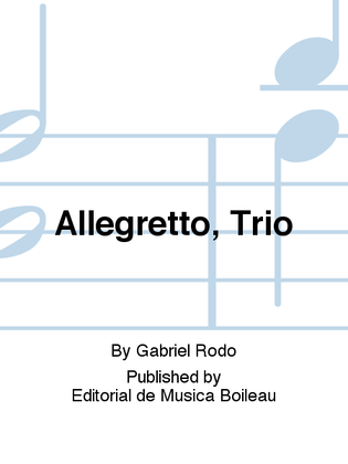 Book cover for Allegretto, Trio