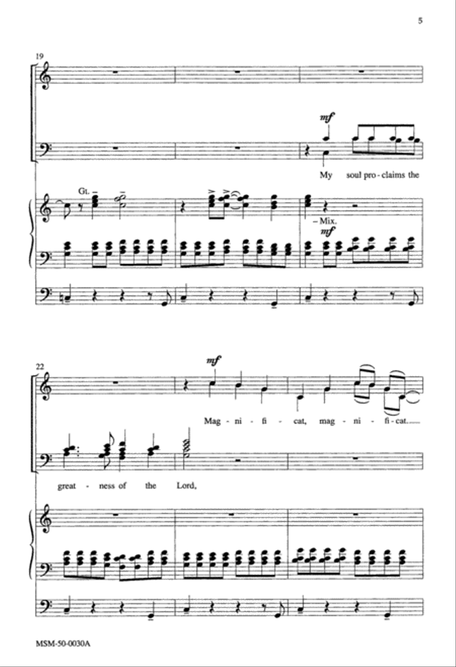 Magnificat 4-Part scores gallery preview page 4