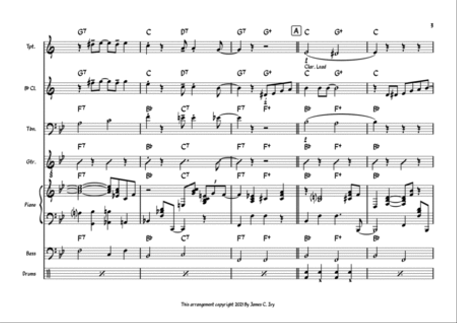 Go Back Where You Stayed Last Night Jazz Ensemble scores gallery preview page 4