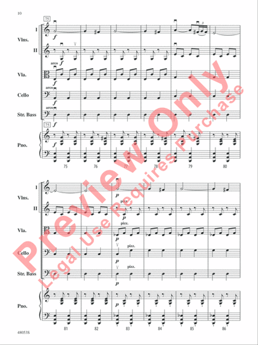 Danza Ritual del Fuego String Orchestra scores gallery preview page 11