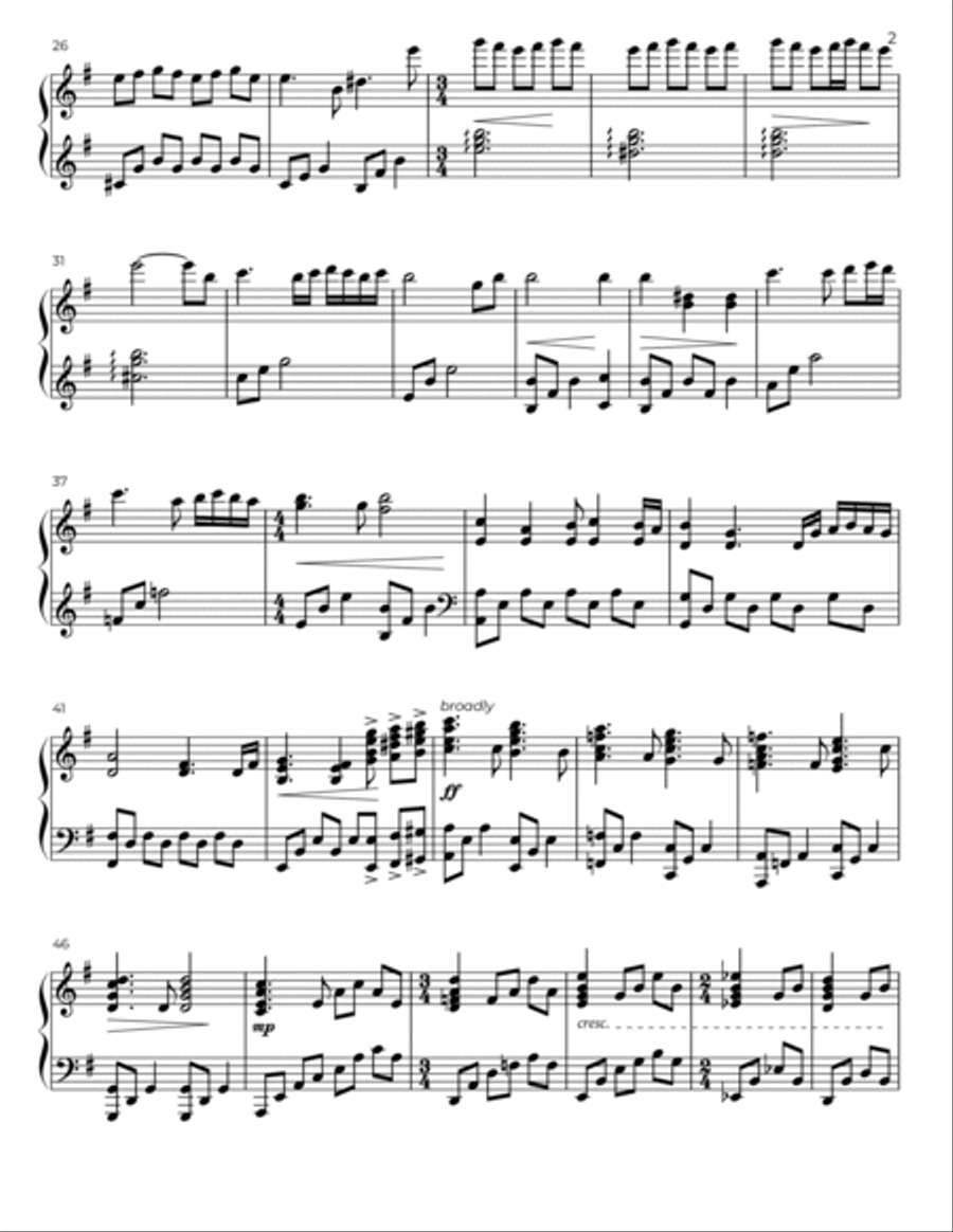 River of Sorrows - Piano Solo Piano Solo scores gallery preview page 2