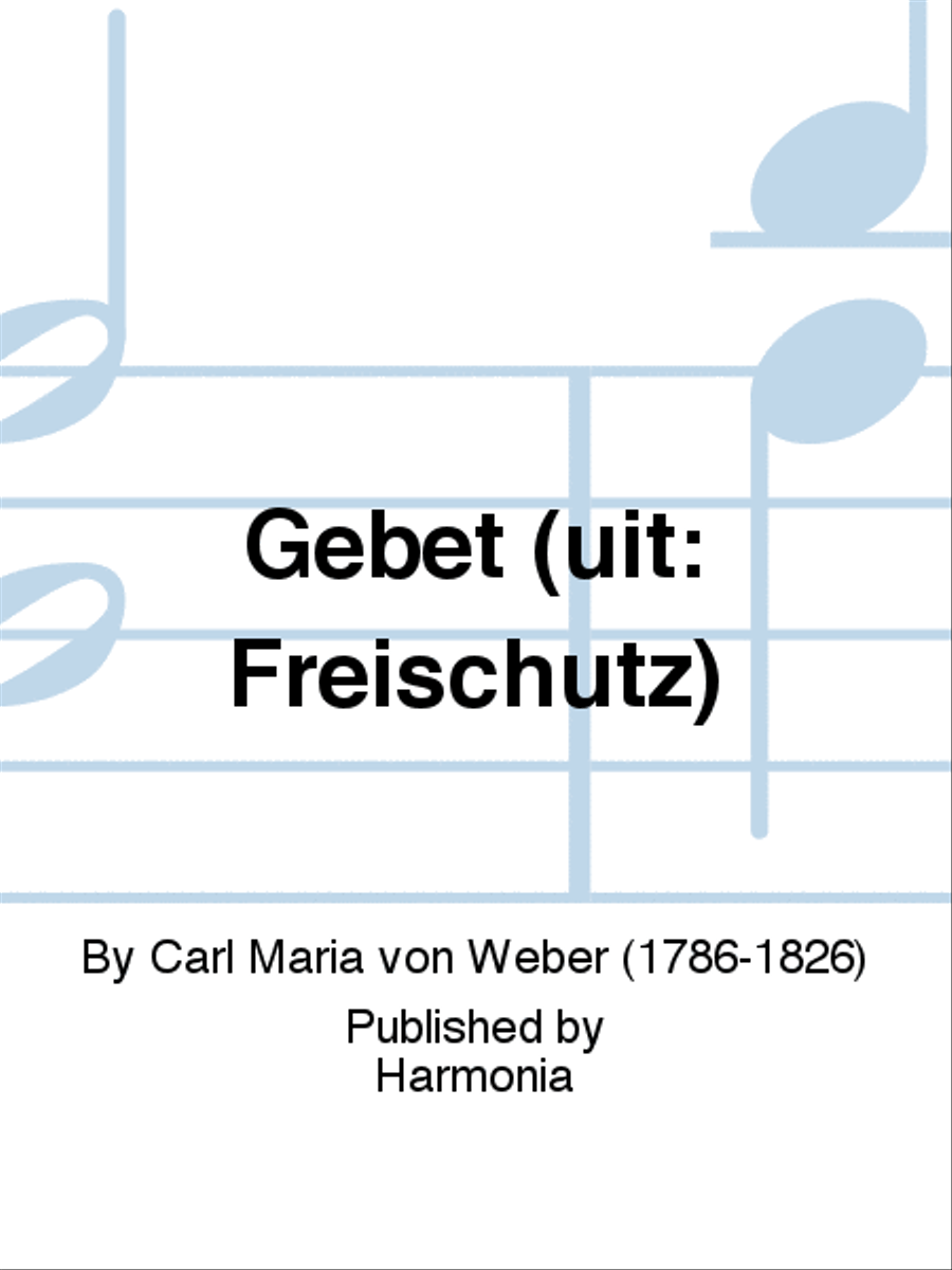 Gebet (uit: Freischütz) 4-Part scores gallery preview page 1