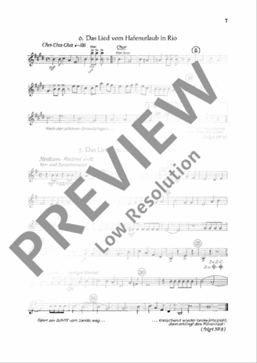 Die Seefahrt nach Rio Part scores gallery preview page 8