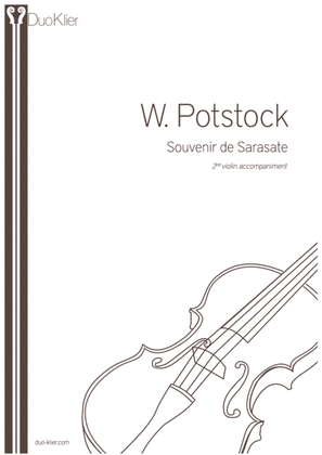 Book cover for Potstock - Souvenir de Sarasate, 2nd violin accompaniment