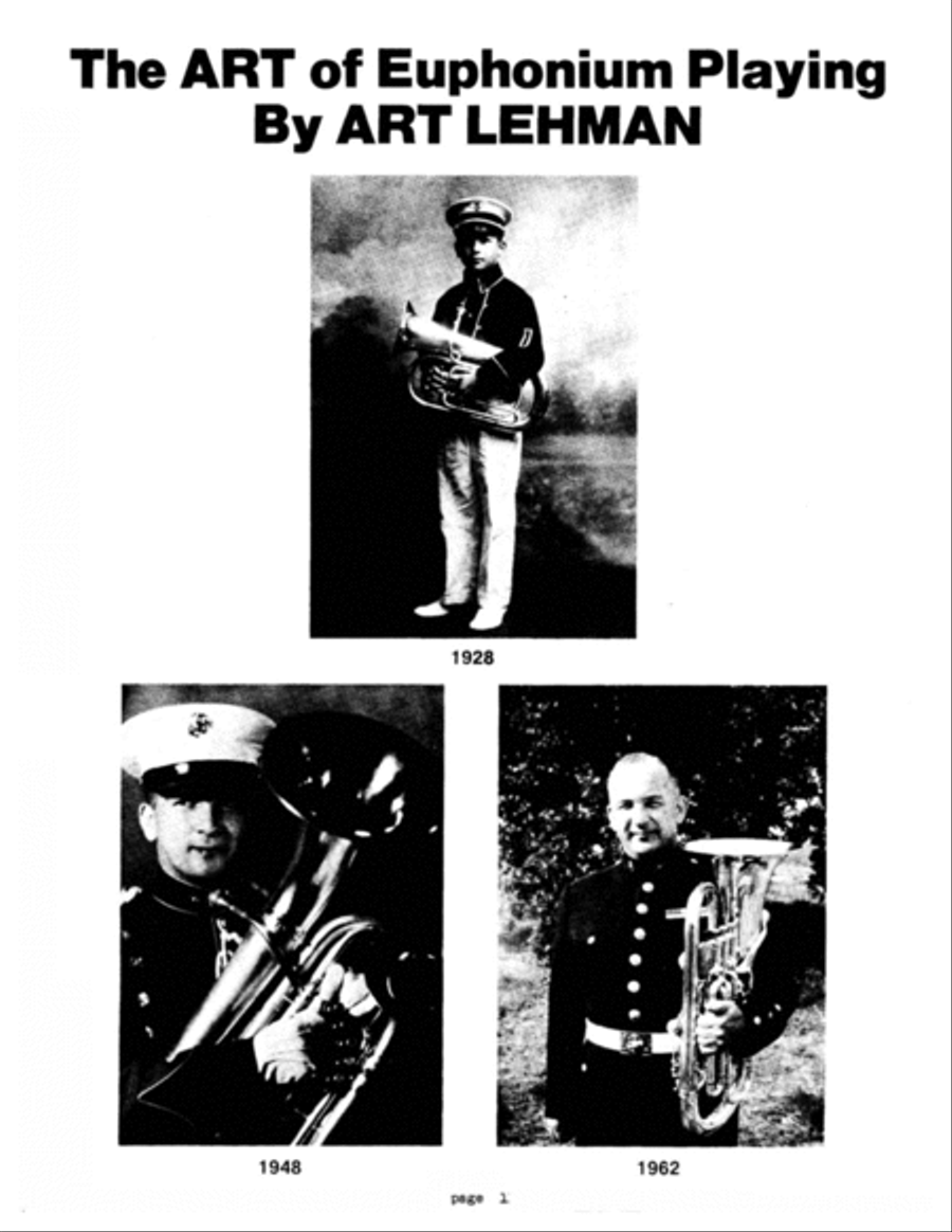 Volume I- The Art of the Euphonium Euphonium scores gallery preview page 2