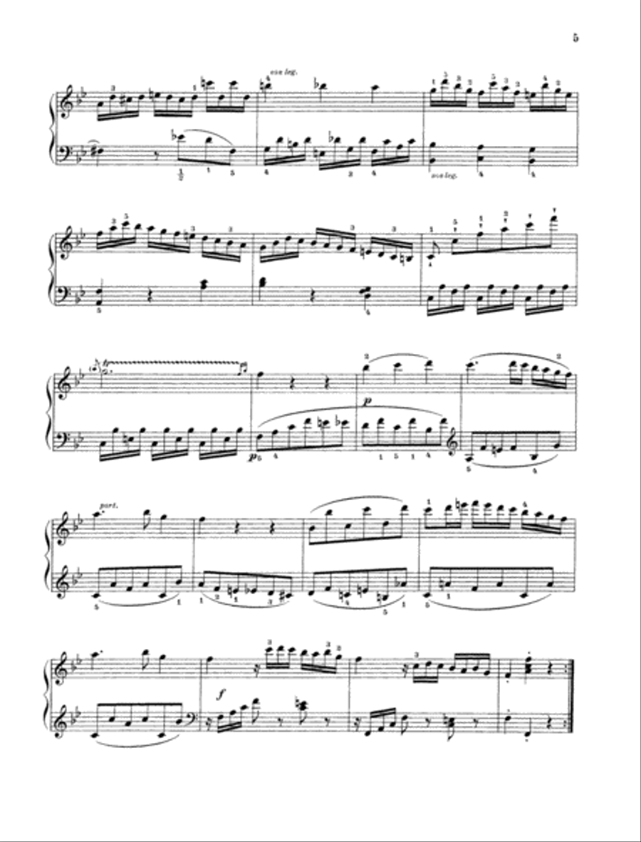 Sonata B-flat major, K. 570 Piano Solo scores gallery preview page 3