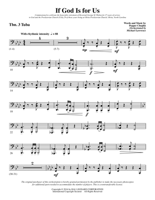If God Is for Us - Trombone 3/Tuba