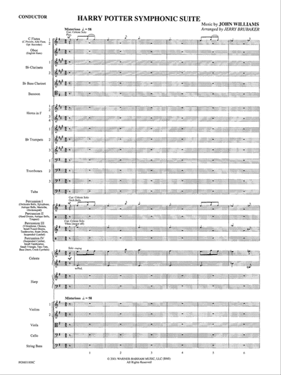 Harry Potter Symphonic Suite: Score Full Orchestra scores gallery preview page 3