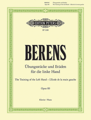 Book cover for Training the Left Hand Op. 89