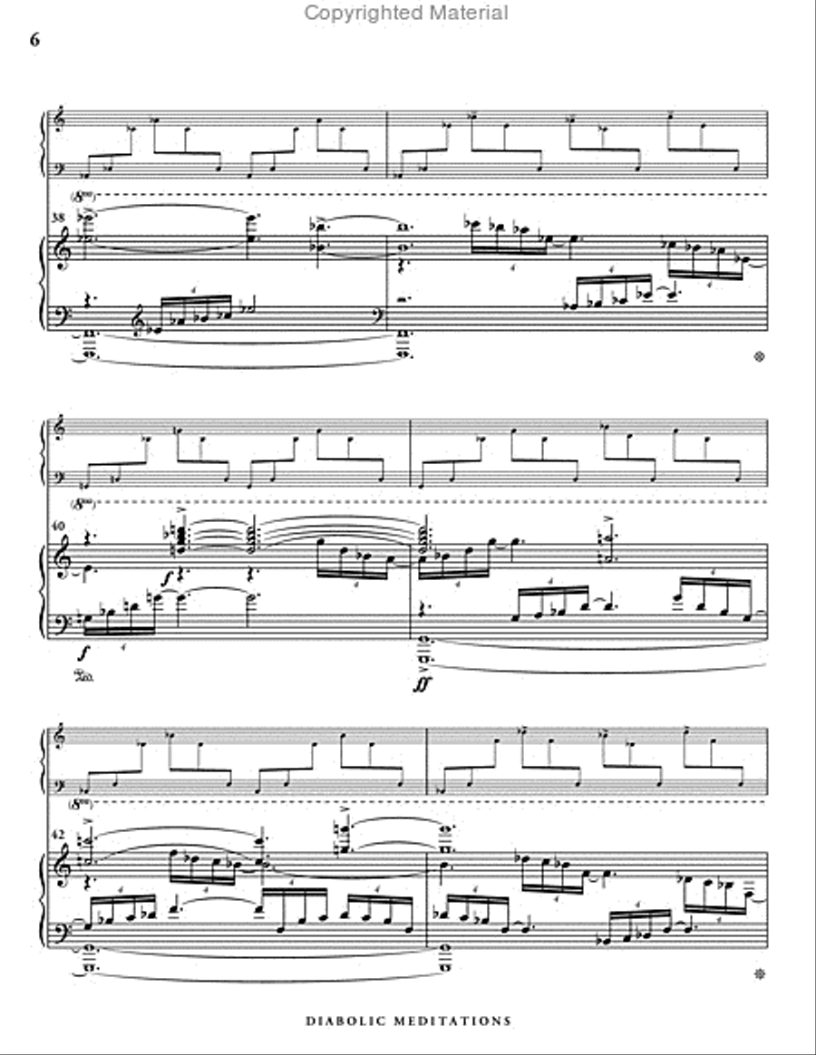 Diabolic Meditations (score & parts) Piano Accompaniment scores gallery preview page 7