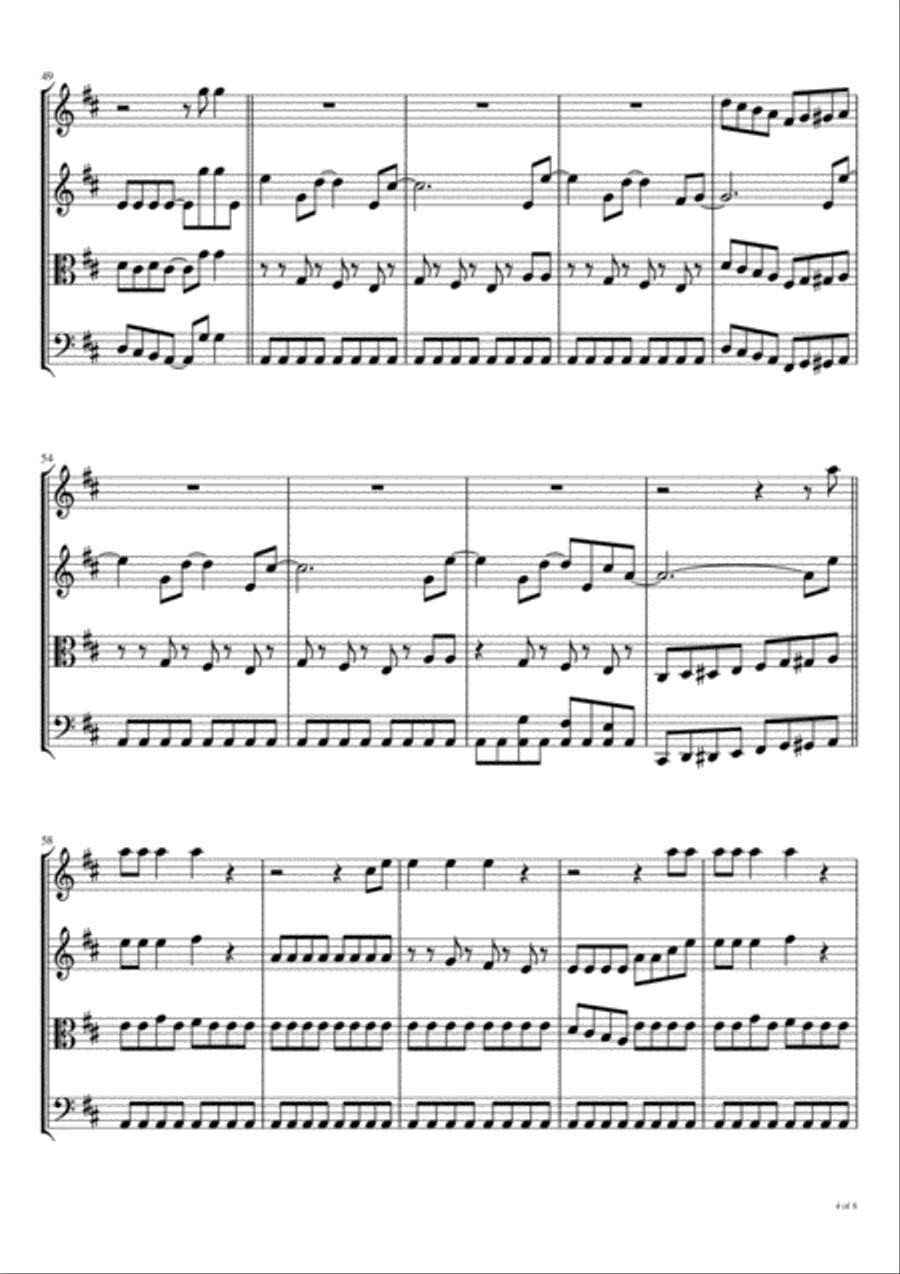 Let's Go String Quartet scores gallery preview page 5