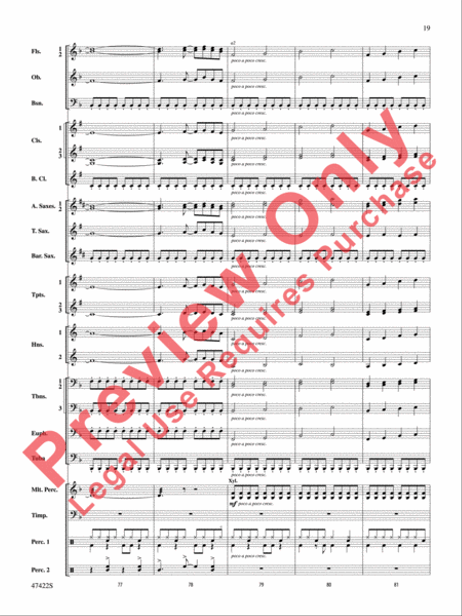 Boughs of Holly Concert Band scores gallery preview page 20