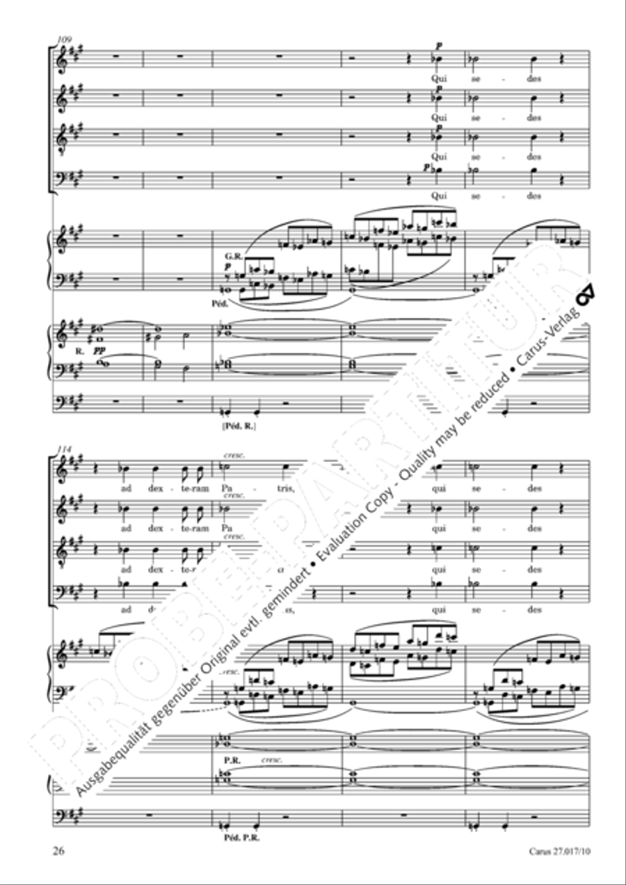 Messe solennelle en ut diese mineur 4-Part scores gallery preview page 27