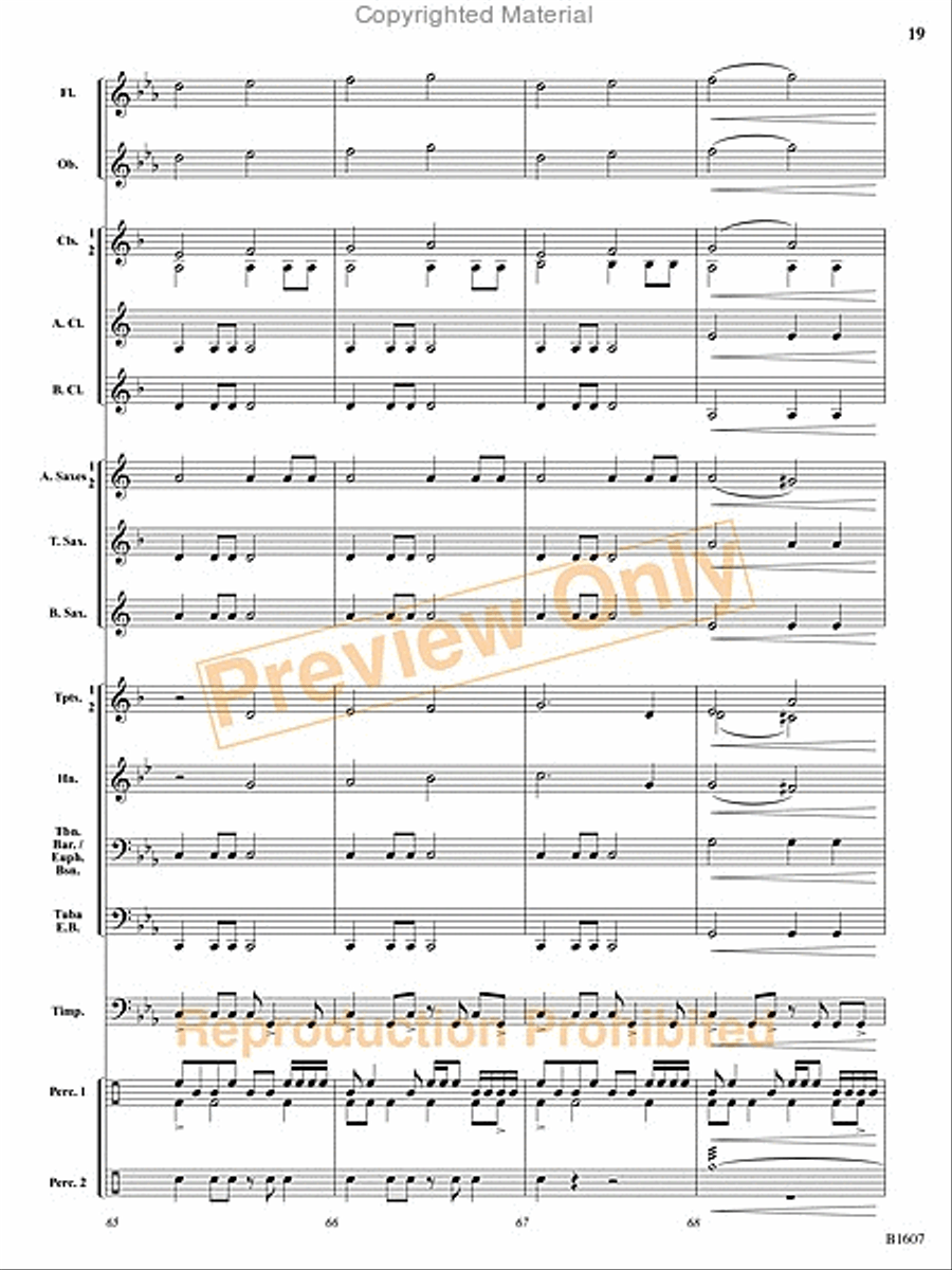 The Fires of Bandai Concert Band scores gallery preview page 40