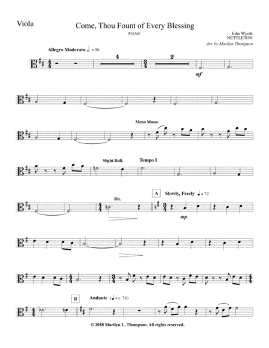 Come Thou Fount of Every Blessing--Score and Parts.pdf Full Orchestra scores gallery preview page 6
