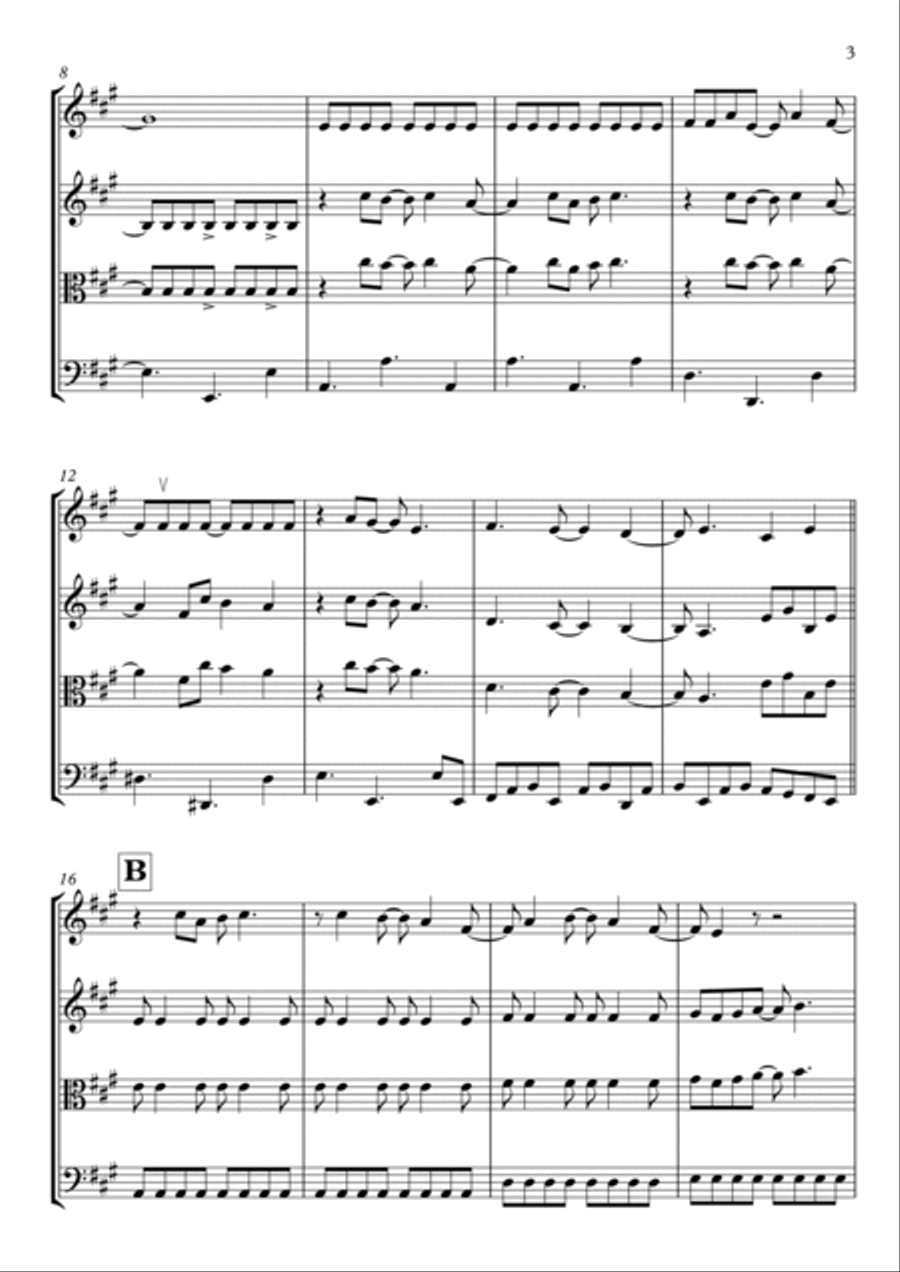 Here Comes The Sun Here Comes The Sun String Trio scores gallery preview page 4