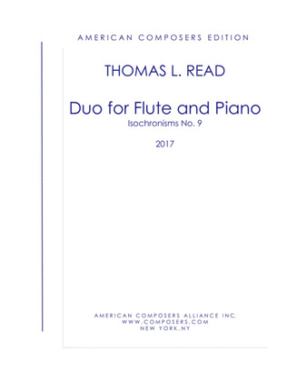 Book cover for [Read] Duo for Flute and Piano: Isochronisms No. 9