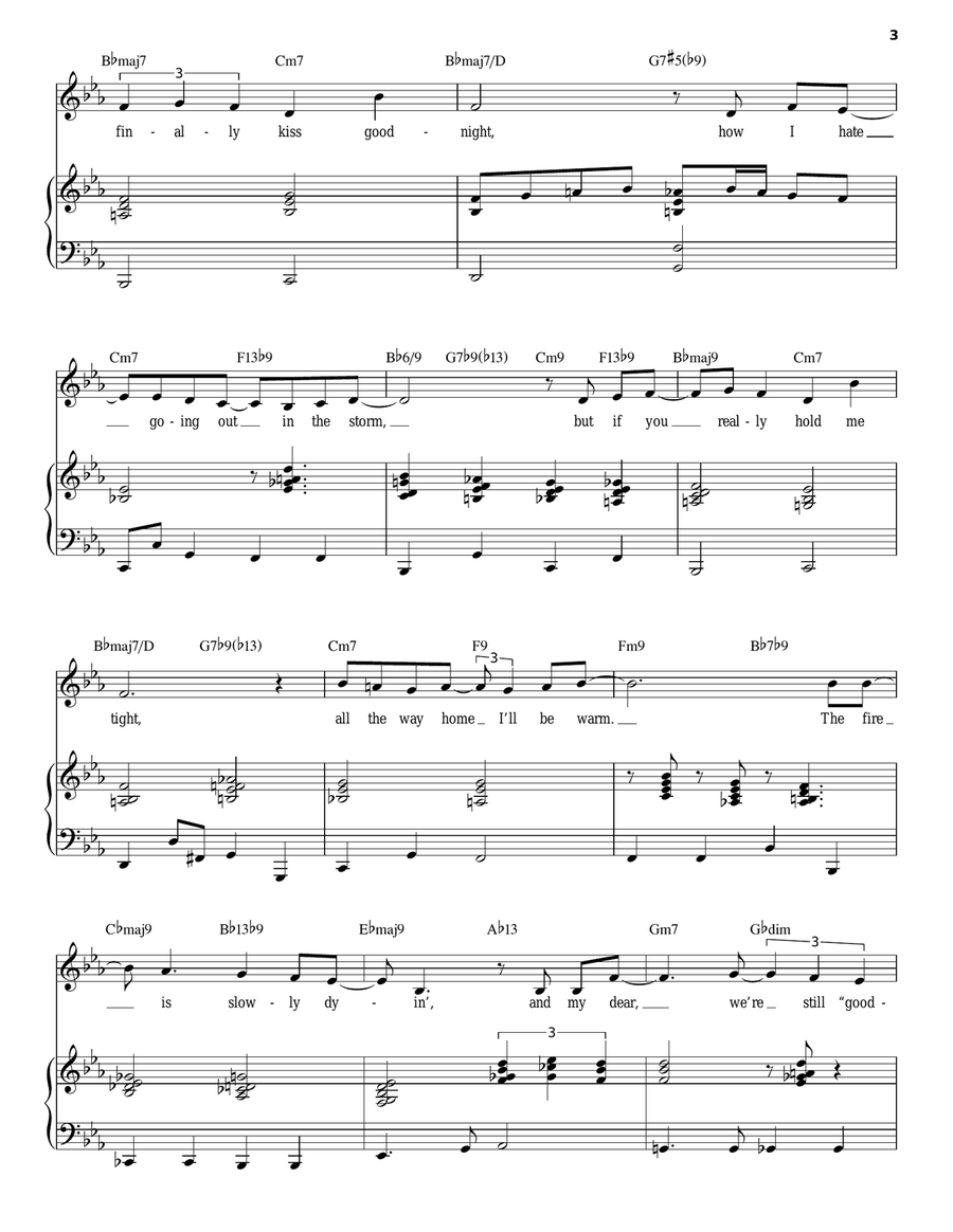 Let It Snow! Let It Snow! Let It Snow! Piano, Vocal scores gallery preview page 3