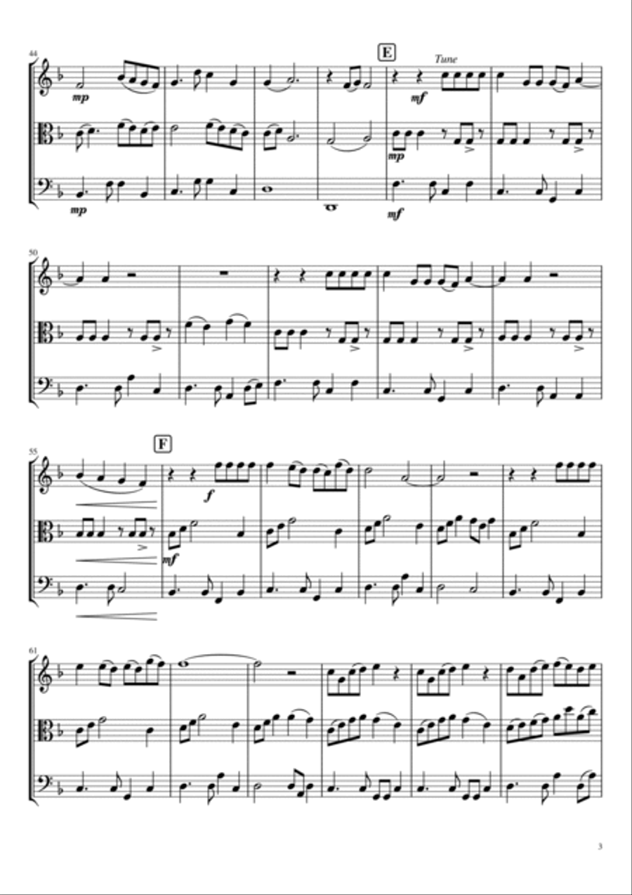 Darte Un Beso String Trio scores gallery preview page 3