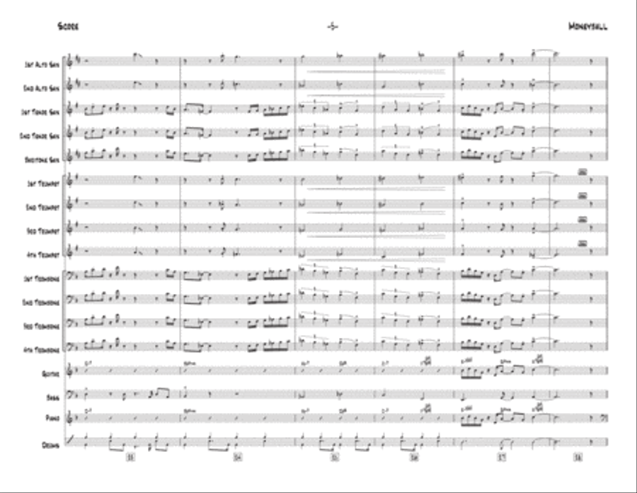 Moneyball Moneyball Jazz Ensemble scores gallery preview page 6
