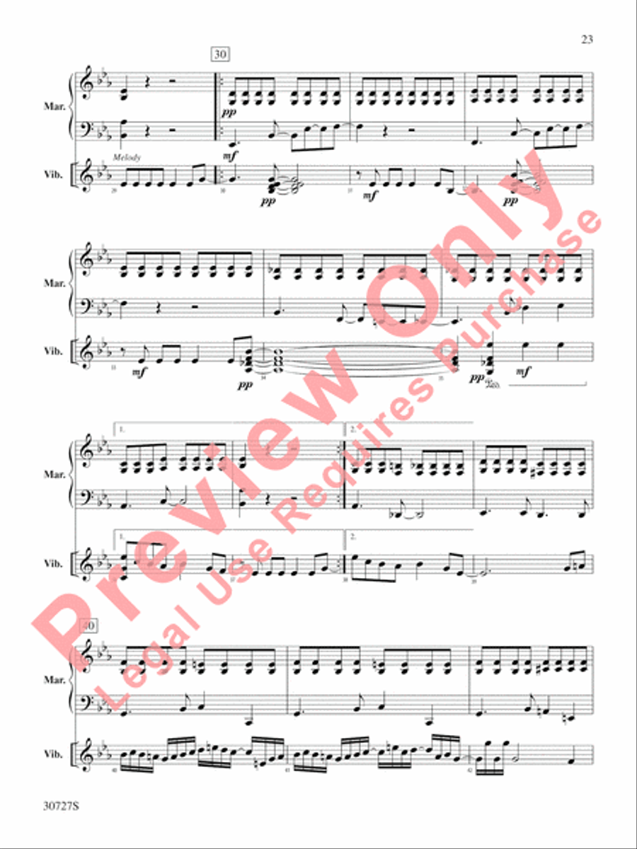 The Gershwin Mallet Collection Percussion scores gallery preview page 24