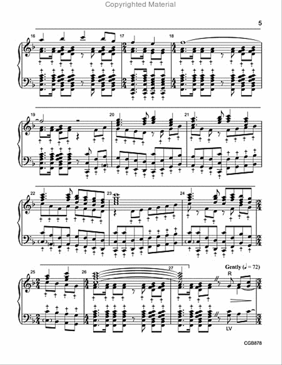 God of Amazing Grace Handbell Choir scores gallery preview page 4