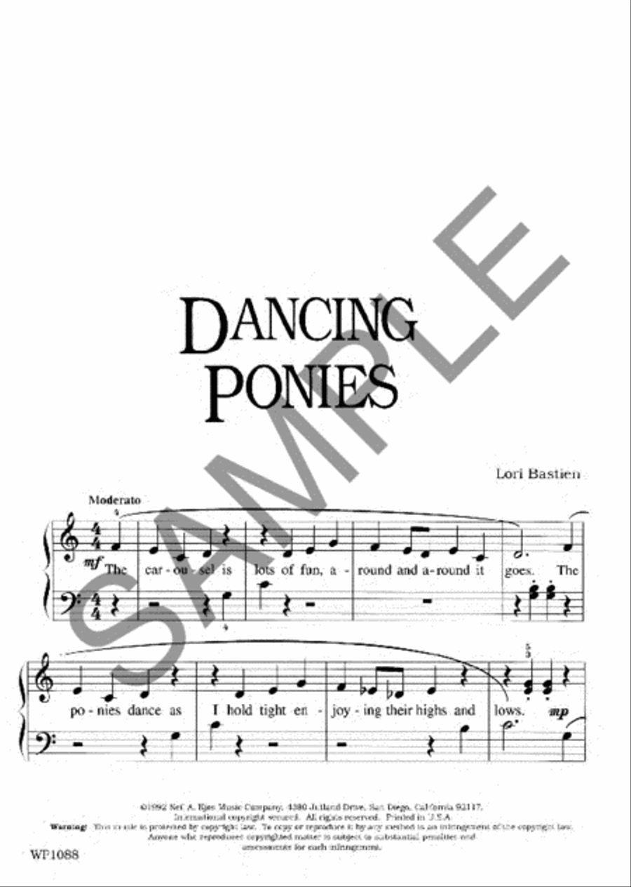 Dancing Ponies Piano Method scores gallery preview page 2