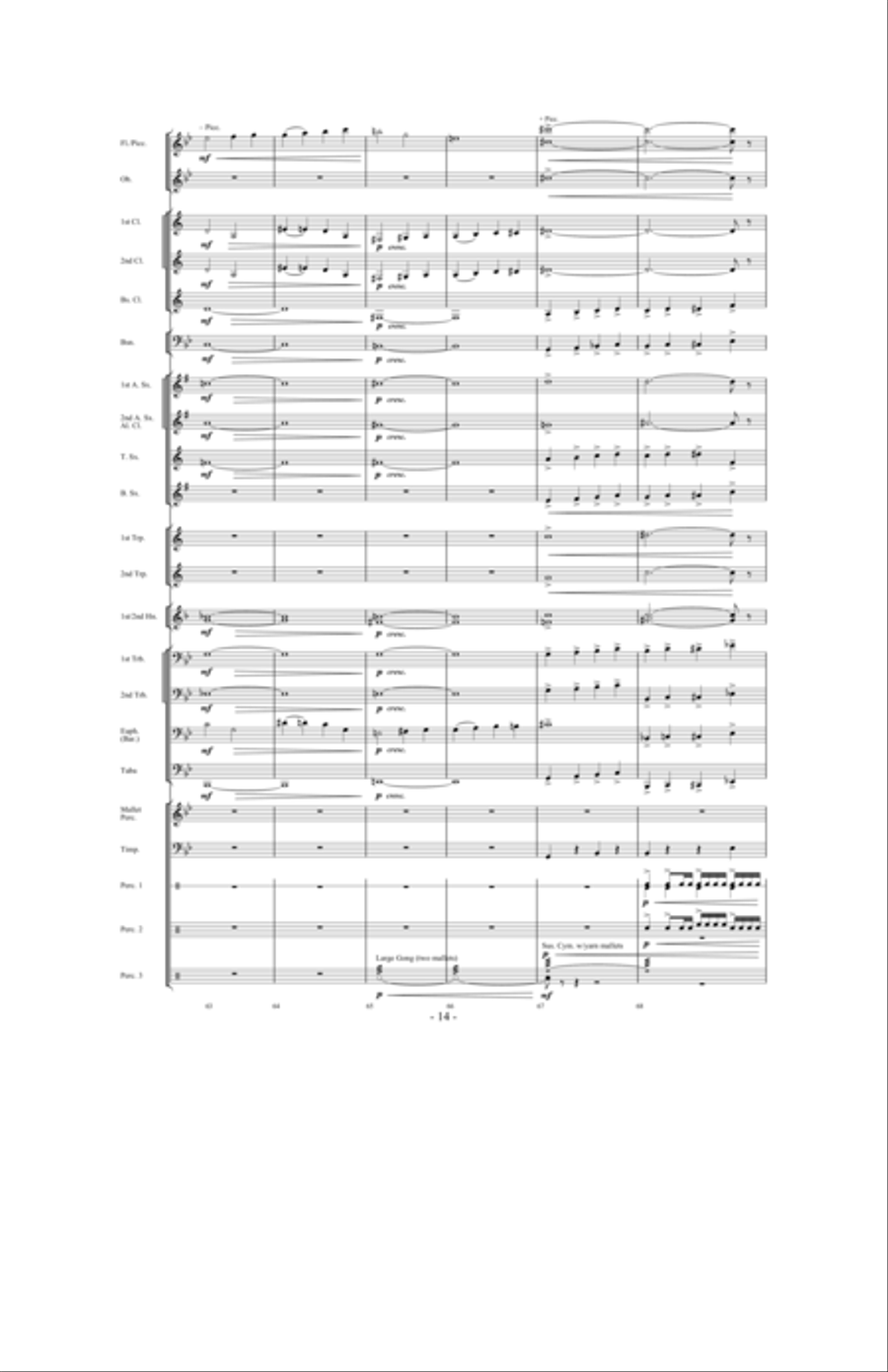 Night Ride Through Metropolis Concert Band scores gallery preview page 13