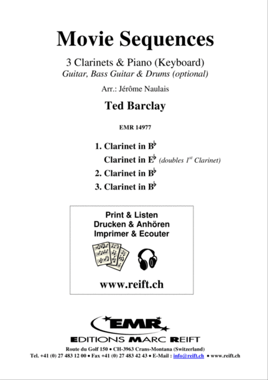 Movie Sequences Clarinet scores gallery preview page 2