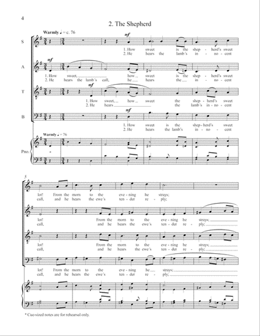 Songs of Innocence Songs of Innocence 4-Part scores gallery preview page 5