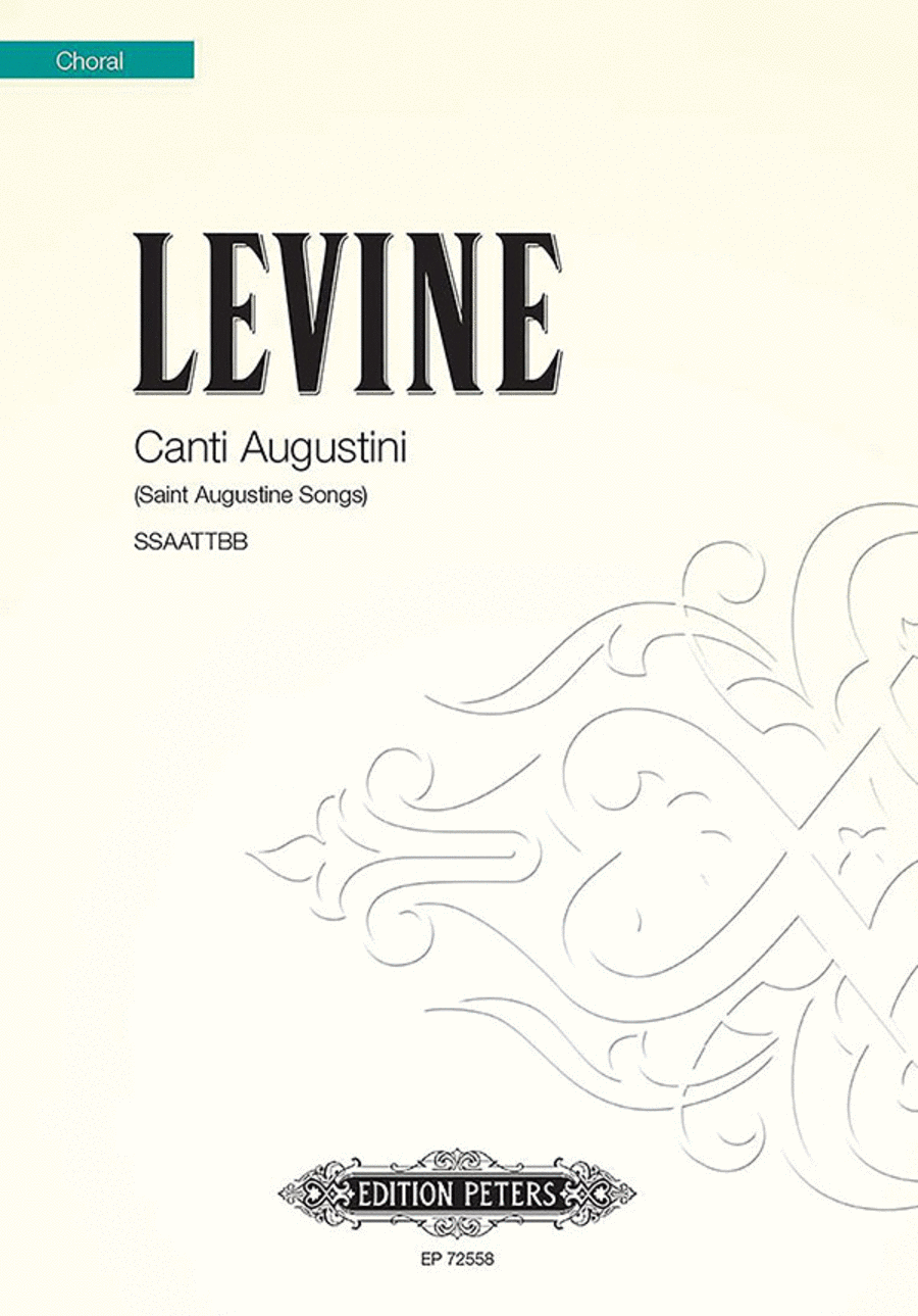 Canti Augustini (Saint Augustine Songs) for SSAATTBB Choir SSAATTBB scores gallery preview page 1